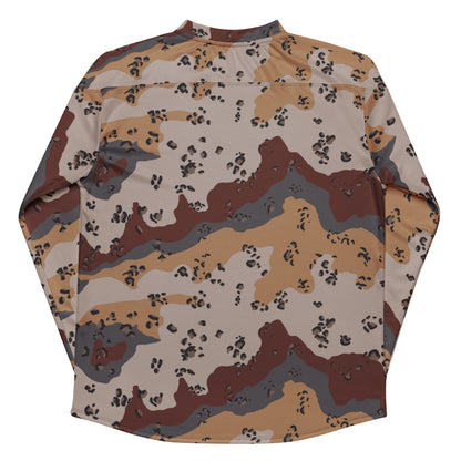 Saudi Chocolate Chip Desert Mountain CAMO hockey fan jersey - Hockey Jerseys