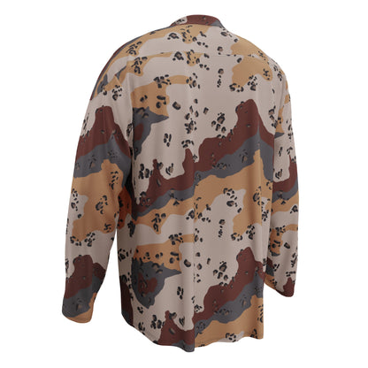 Saudi Chocolate Chip Desert Mountain CAMO hockey fan jersey - Hockey Jerseys