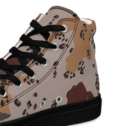 Chocolate Chip Saudi Mountain CAMO Mens High-Top Canvas Shoes