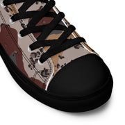 Chocolate Chip Saudi Mountain CAMO Mens High-Top Canvas Shoes