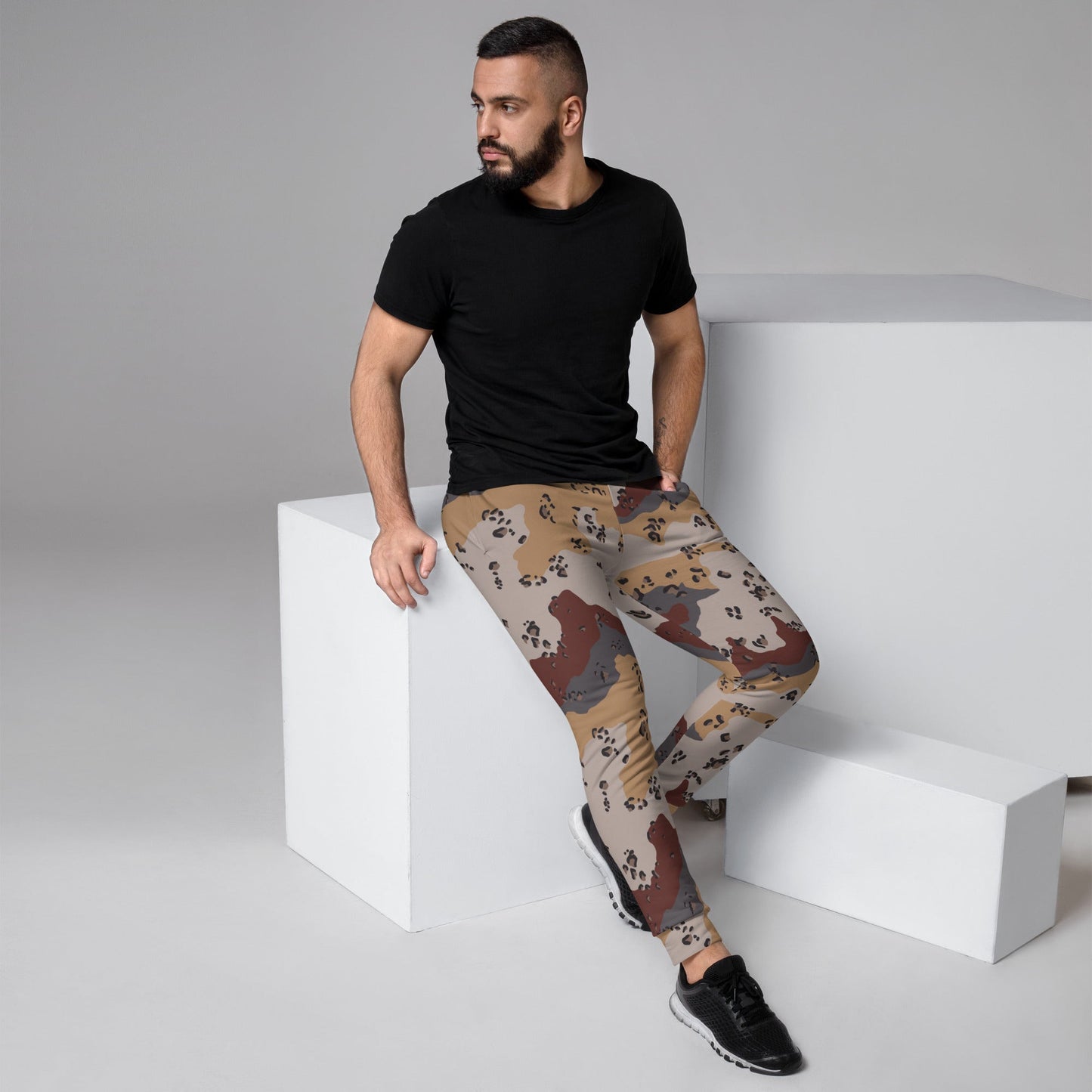 Saudi Chocolate Chip Desert Mountain CAMO Mens Joggers - XS