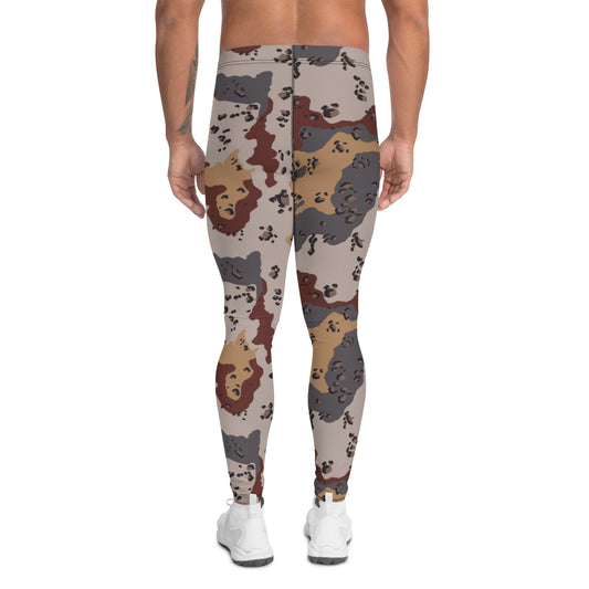 Saudi Chocolate Chip Desert Mountain CAMO Mens Leggings