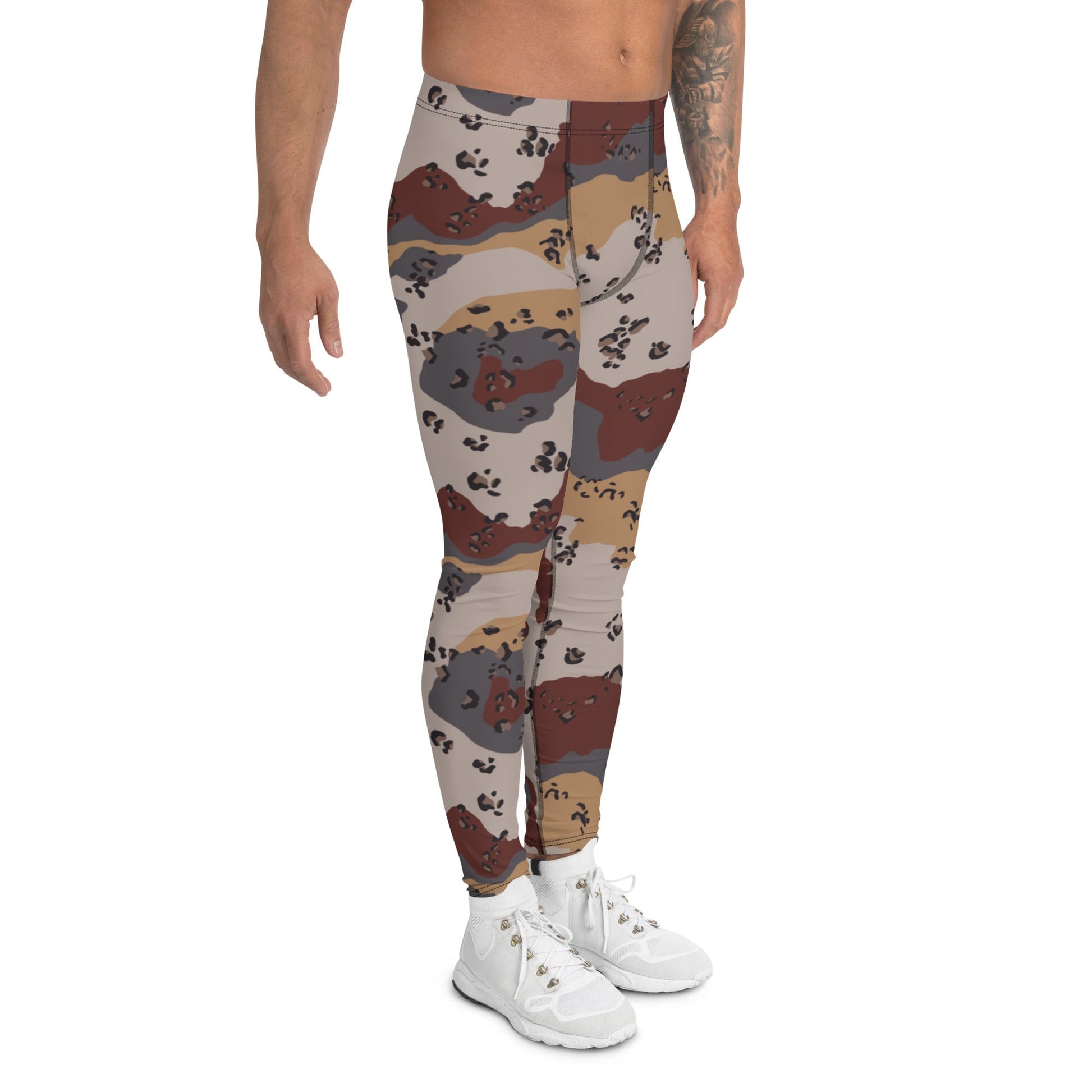 Saudi Chocolate Chip Desert Mountain CAMO Mens Leggings