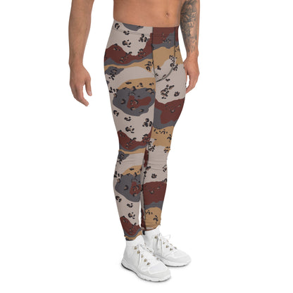 Saudi Chocolate Chip Desert Mountain CAMO Mens Leggings