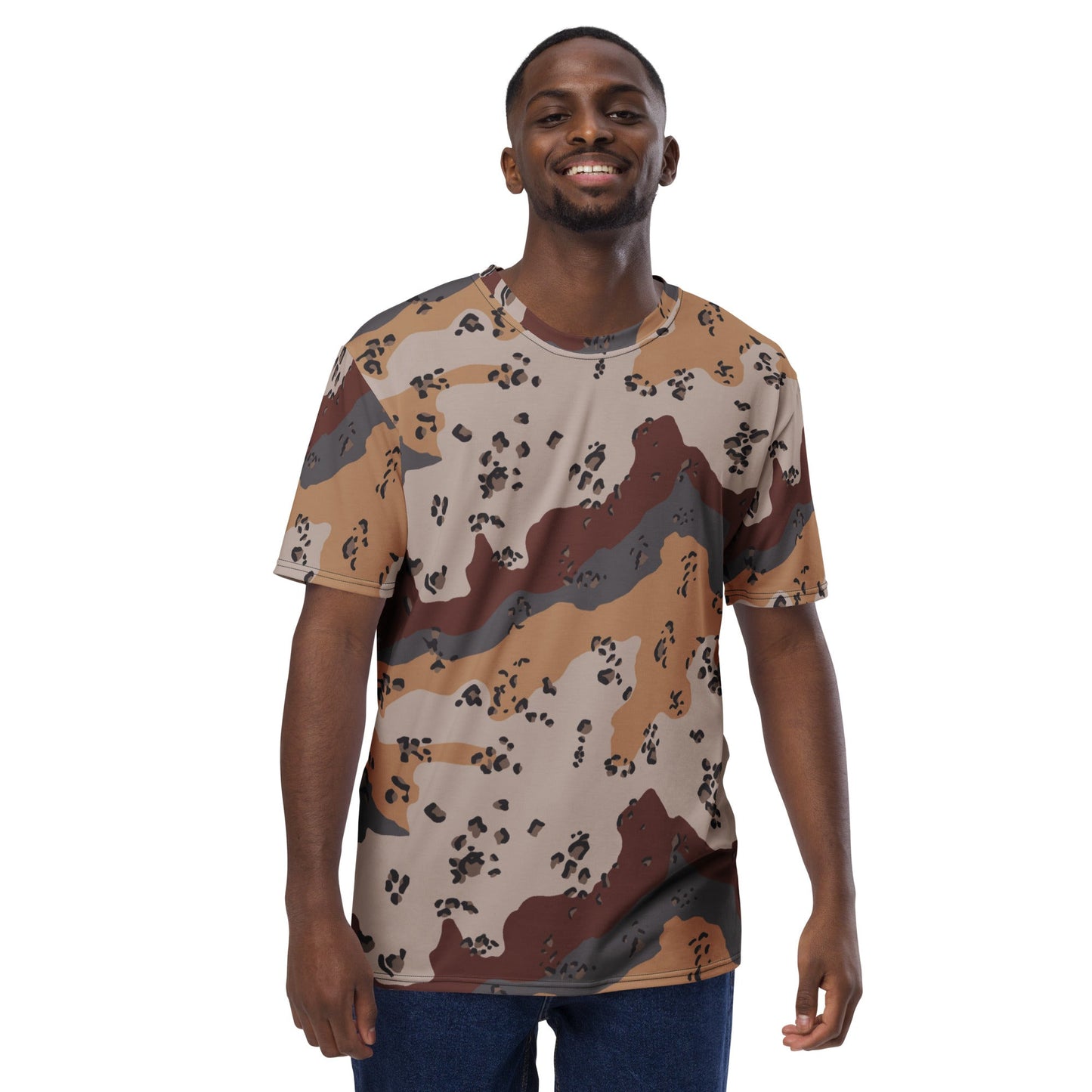 Saudi Chocolate Chip Desert Mountain CAMO Mens t shirt T Shirts
