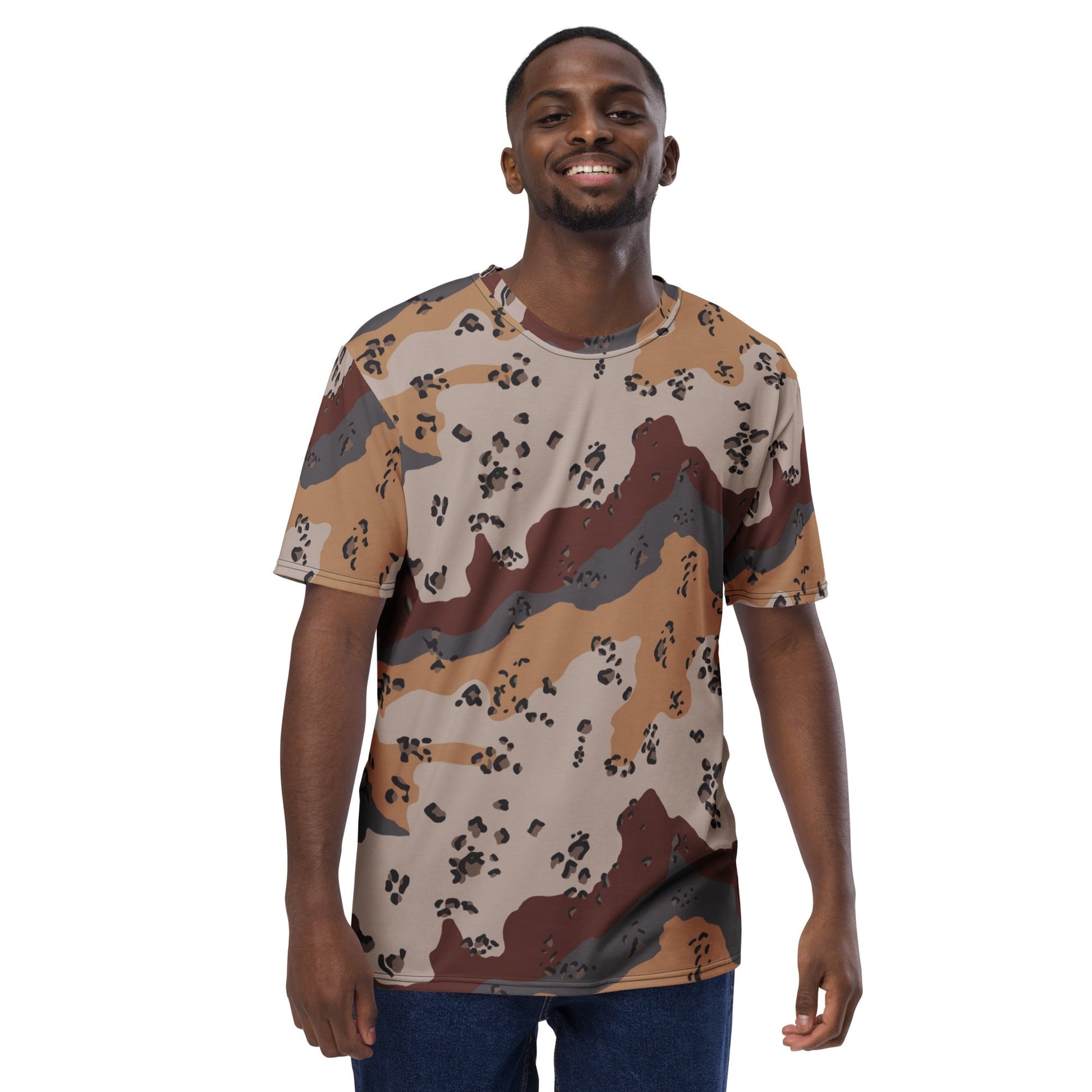 Saudi Chocolate Chip Desert Mountain CAMO Mens t shirt T Shirts