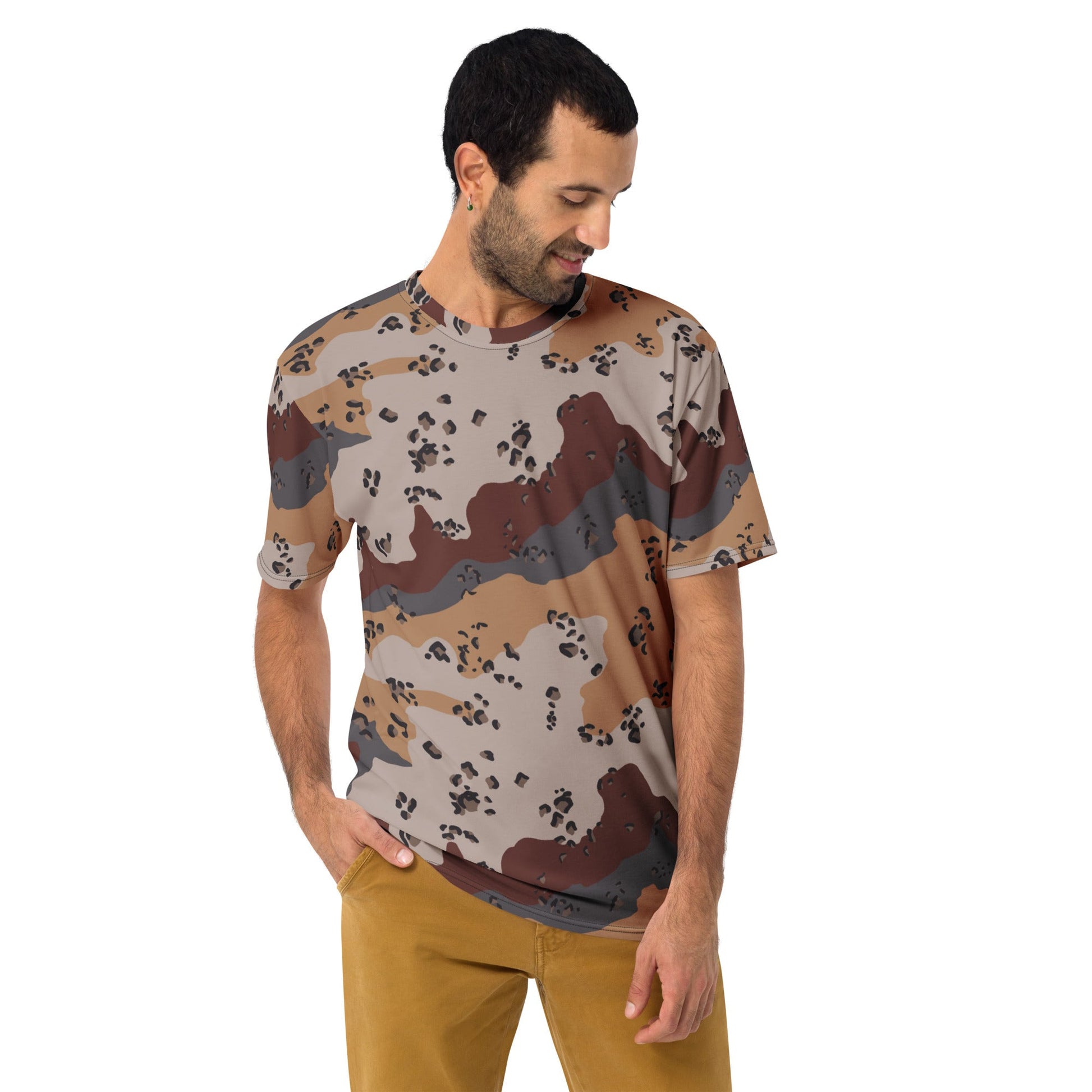 Saudi Chocolate Chip Desert Mountain CAMO Mens t shirt T Shirts