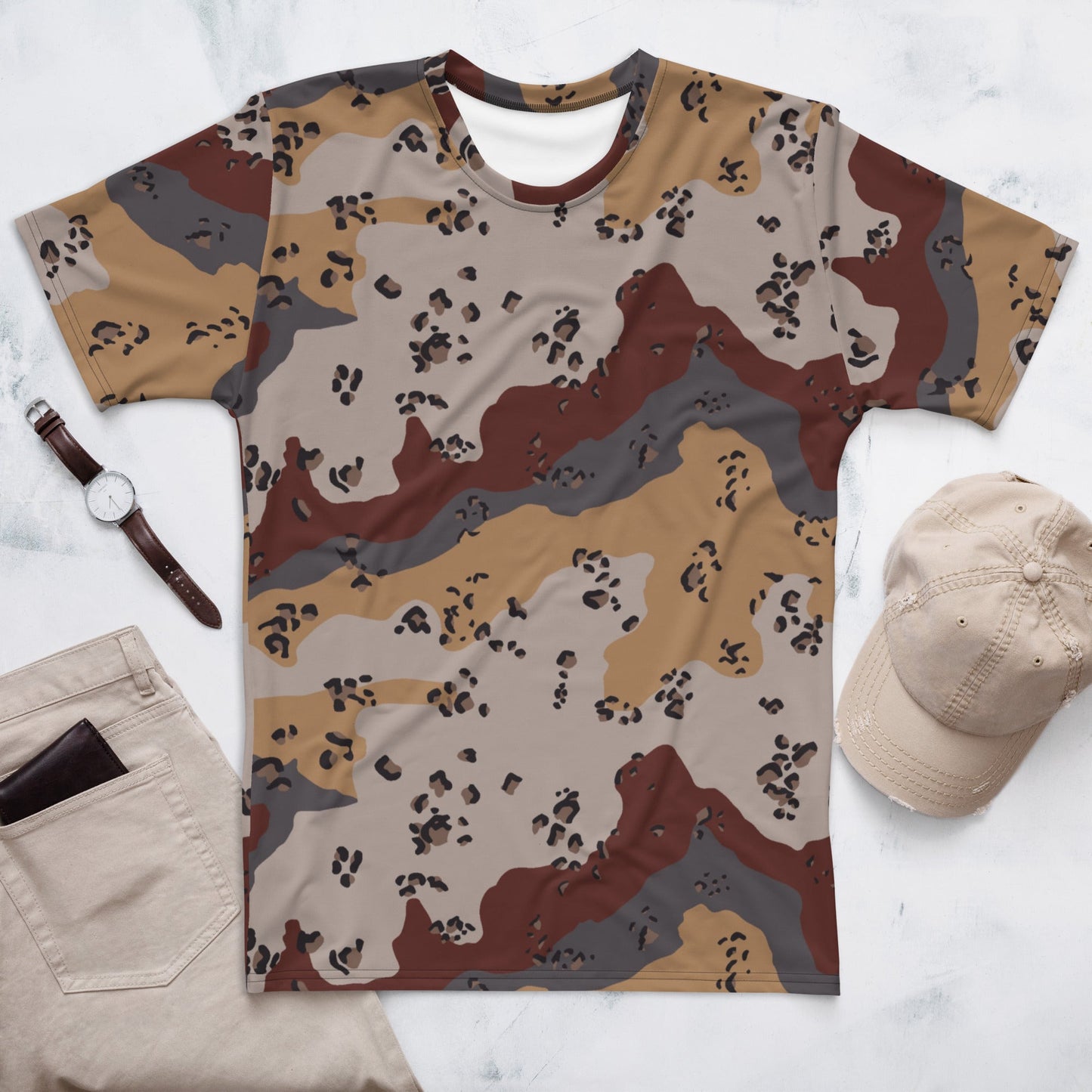 Saudi Chocolate Chip Desert Mountain CAMO Mens t shirt XS T Shirts