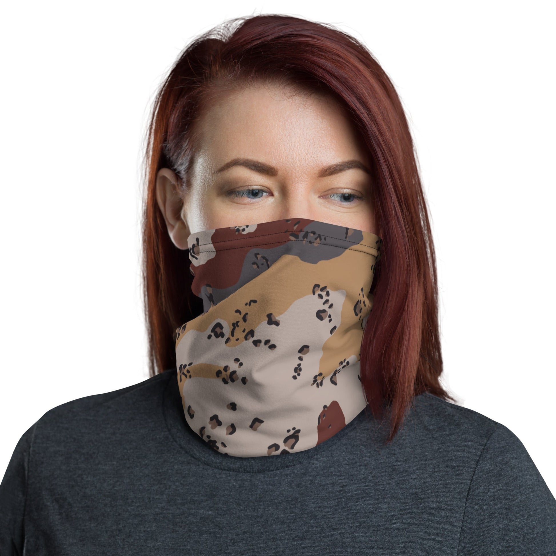 Saudi Chocolate Chip Desert Mountain CAMO Neck Gaiter Gaiters