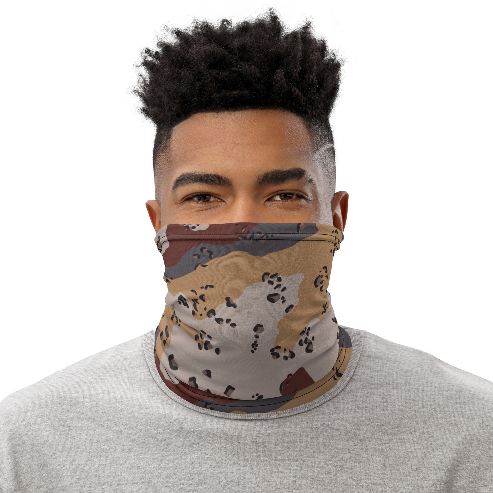 Saudi Chocolate Chip Desert Mountain CAMO Neck Gaiter Gaiters