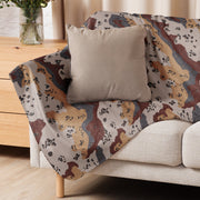 Chocolate Chip Saudi Mountain CAMO Sherpa Blanket