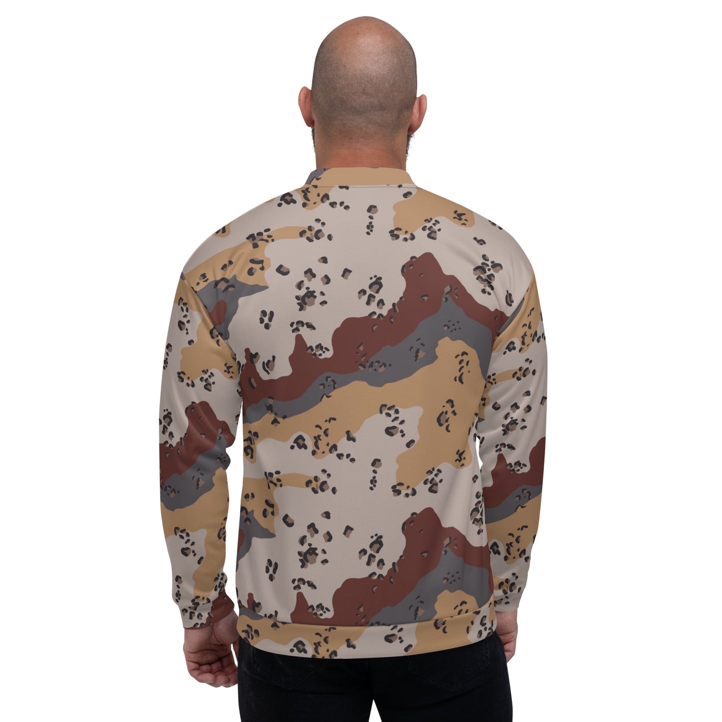 Saudi Chocolate Chip Desert Mountain CAMO Unisex Bomber Jacket - Jackets