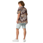 Chocolate Chip Saudi Mountain CAMO Unisex Short-Sleeve Button Shirt - Button-Up