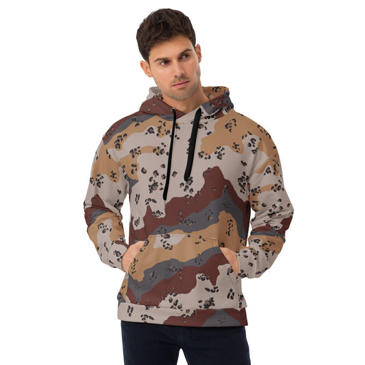 Chocolate Chip Saudi Mountain CAMO Unisex Hoodie - 2XS