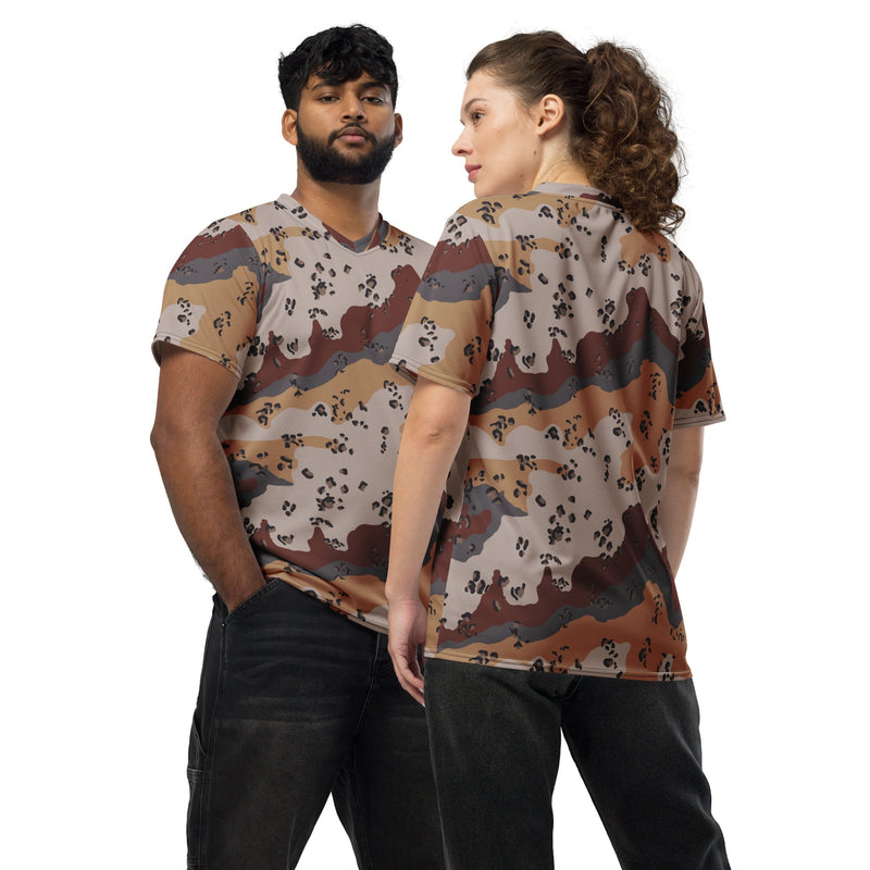 Chocolate Chip Saudi Mountain CAMO Unisex Sports Jersey - 2XS