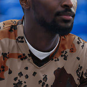 Chocolate Chip Saudi Mountain CAMO Unisex Sports Jersey