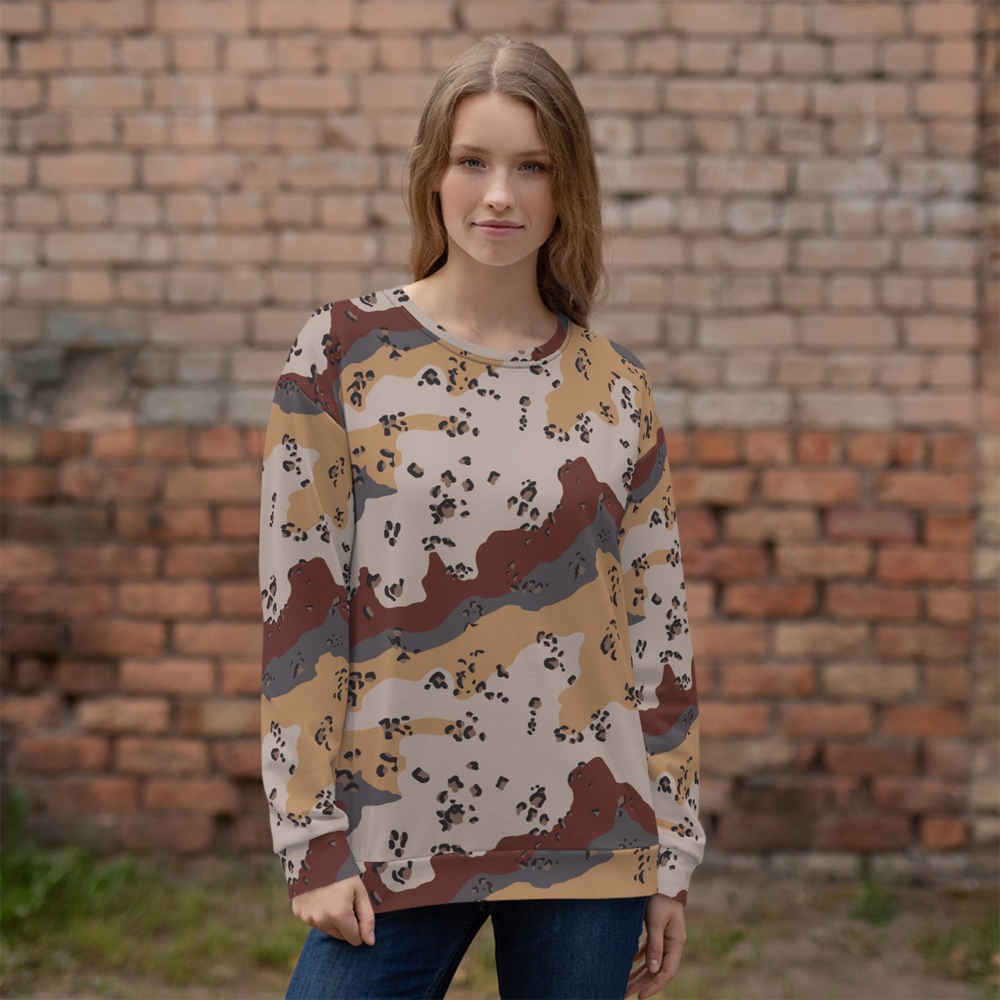 Saudi Chocolate Chip Desert Mountain CAMO Unisex Sweatshirt - Sweatshirts