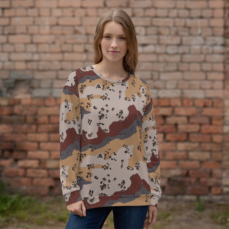 Chocolate Chip Saudi Mountain CAMO Unisex Sweatshirt