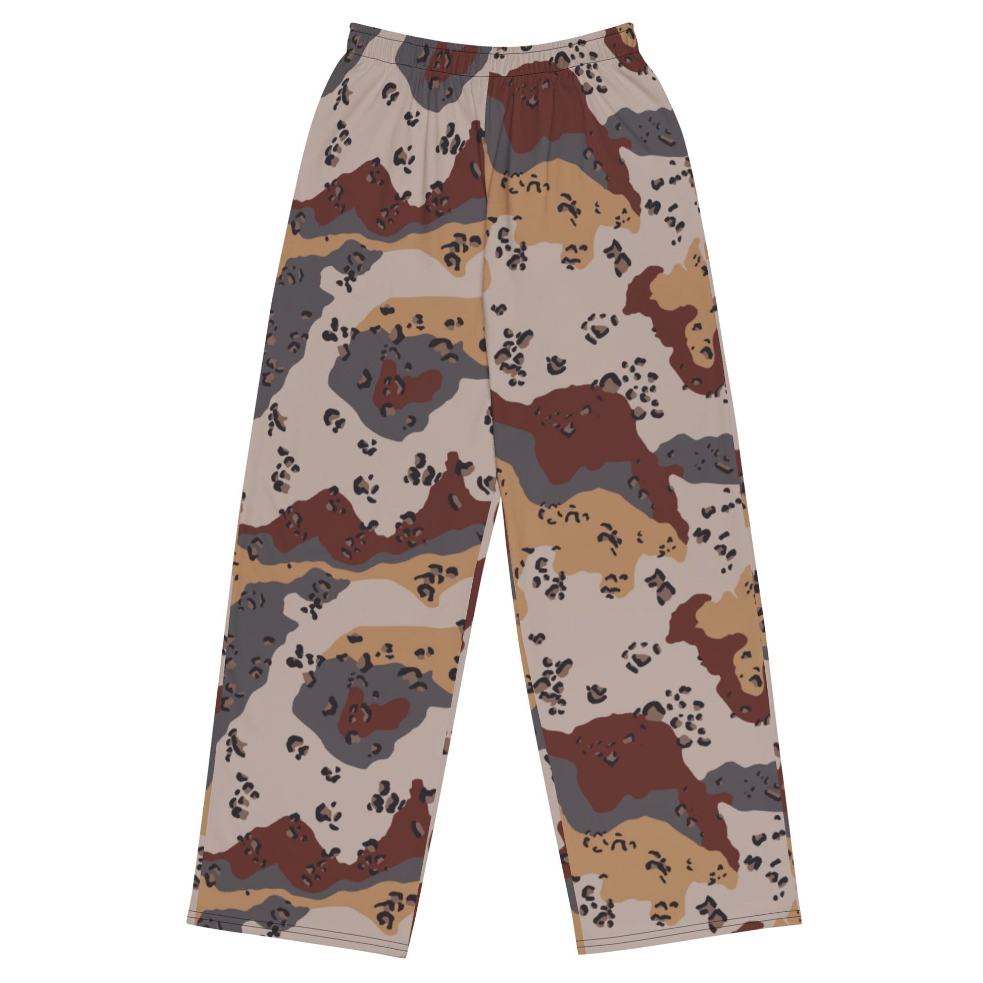 Saudi Chocolate Chip Desert Mountain CAMO unisex wide-leg pants - 2XS - Wide-leg Pants