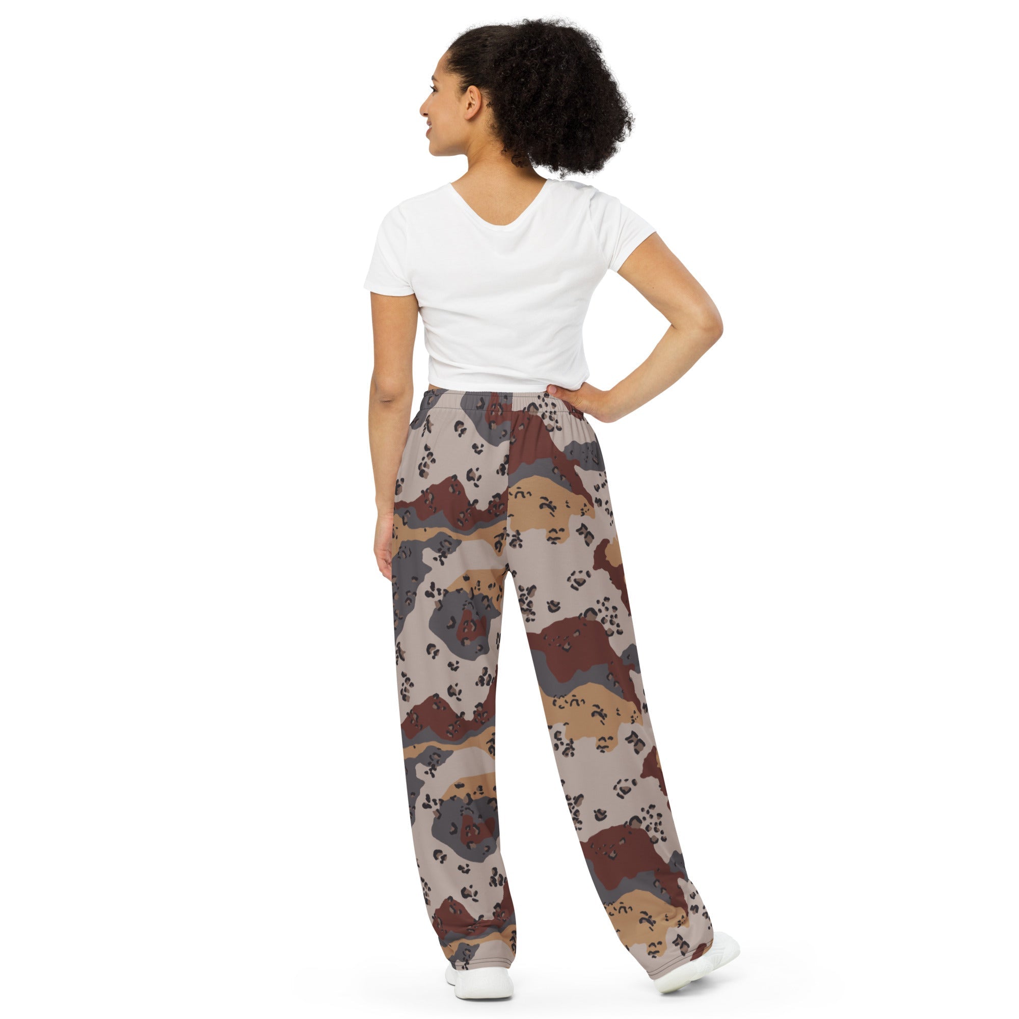 CAMO HQ - Chocolate Chip Saudi Mountain CAMO Unisex Wide-Leg
