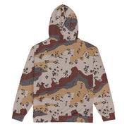 Chocolate Chip Saudi Mountain CAMO Unisex Zip Hoodie