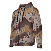 Chocolate Chip Saudi Mountain CAMO Unisex Zip Hoodie