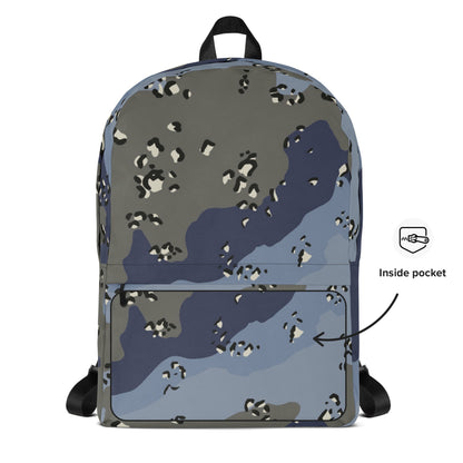 Saudi Chocolate Chip Desert Urban Blue CAMO Backpack Backpacks