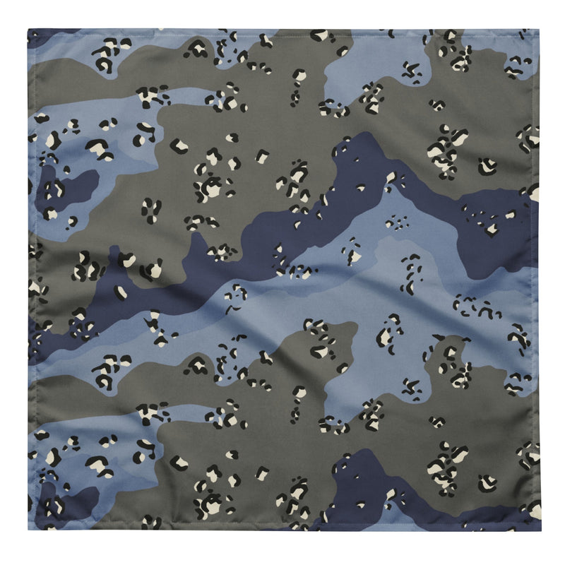 Chocolate Chip Saudi Urban Blue CAMO Bandana - L - Head