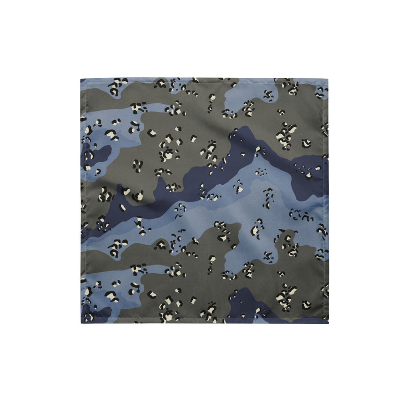 Chocolate Chip Saudi Urban Blue CAMO Bandana - S - Head