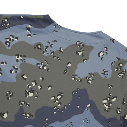 Saudi Chocolate Chip Desert Urban Blue CAMO baseball jersey - Baseball Jerseys