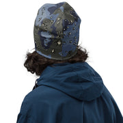 Chocolate Chip Saudi Urban Blue CAMO Beanie - Head