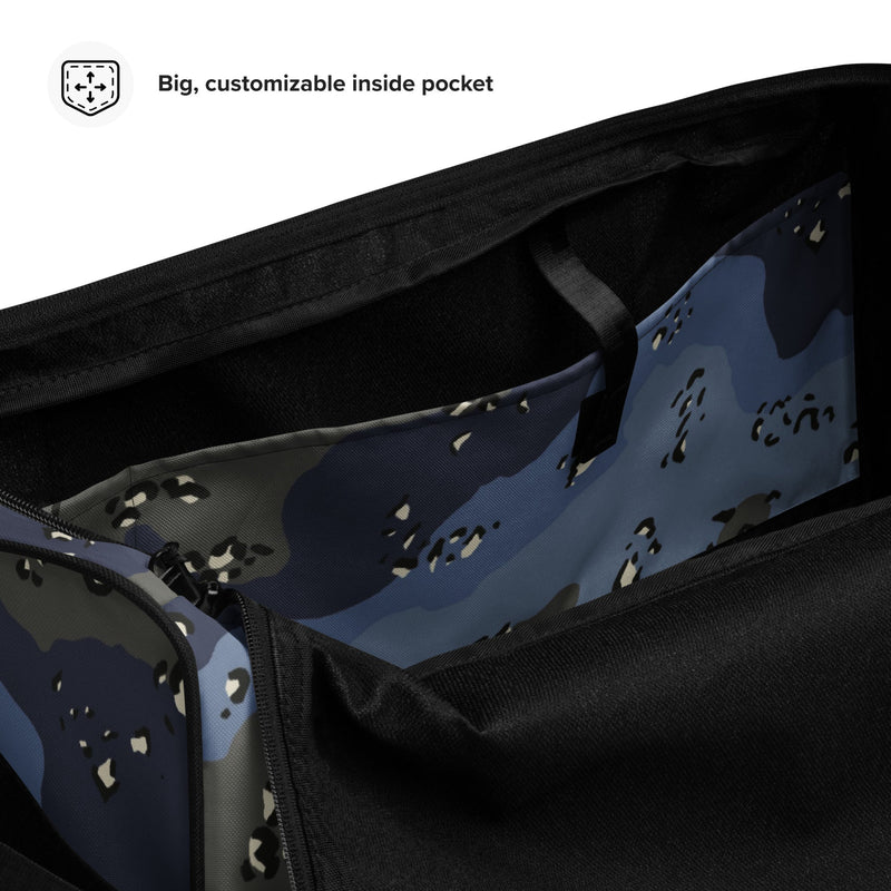 Chocolate Chip Saudi Urban Blue CAMO Duffle Bag