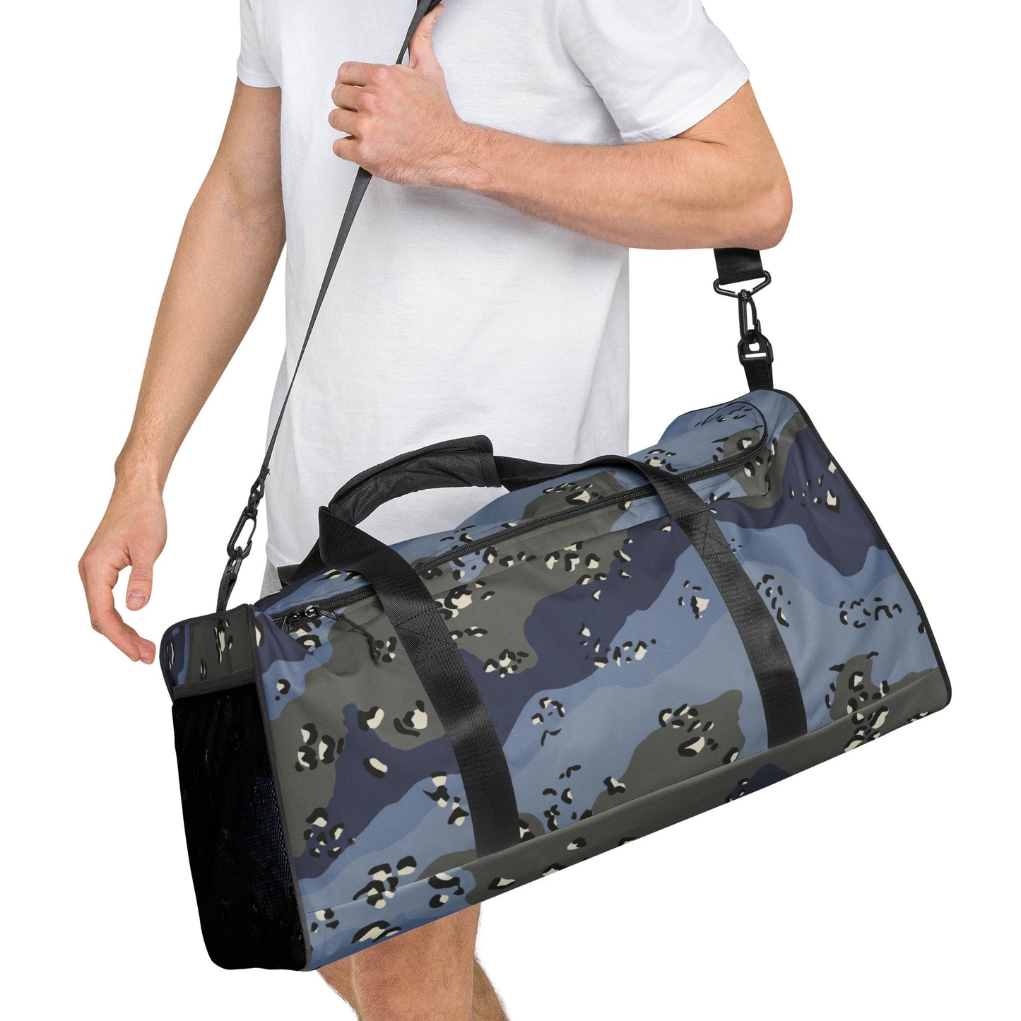 Saudi Chocolate Chip Desert Urban Blue CAMO Duffle bag Bags