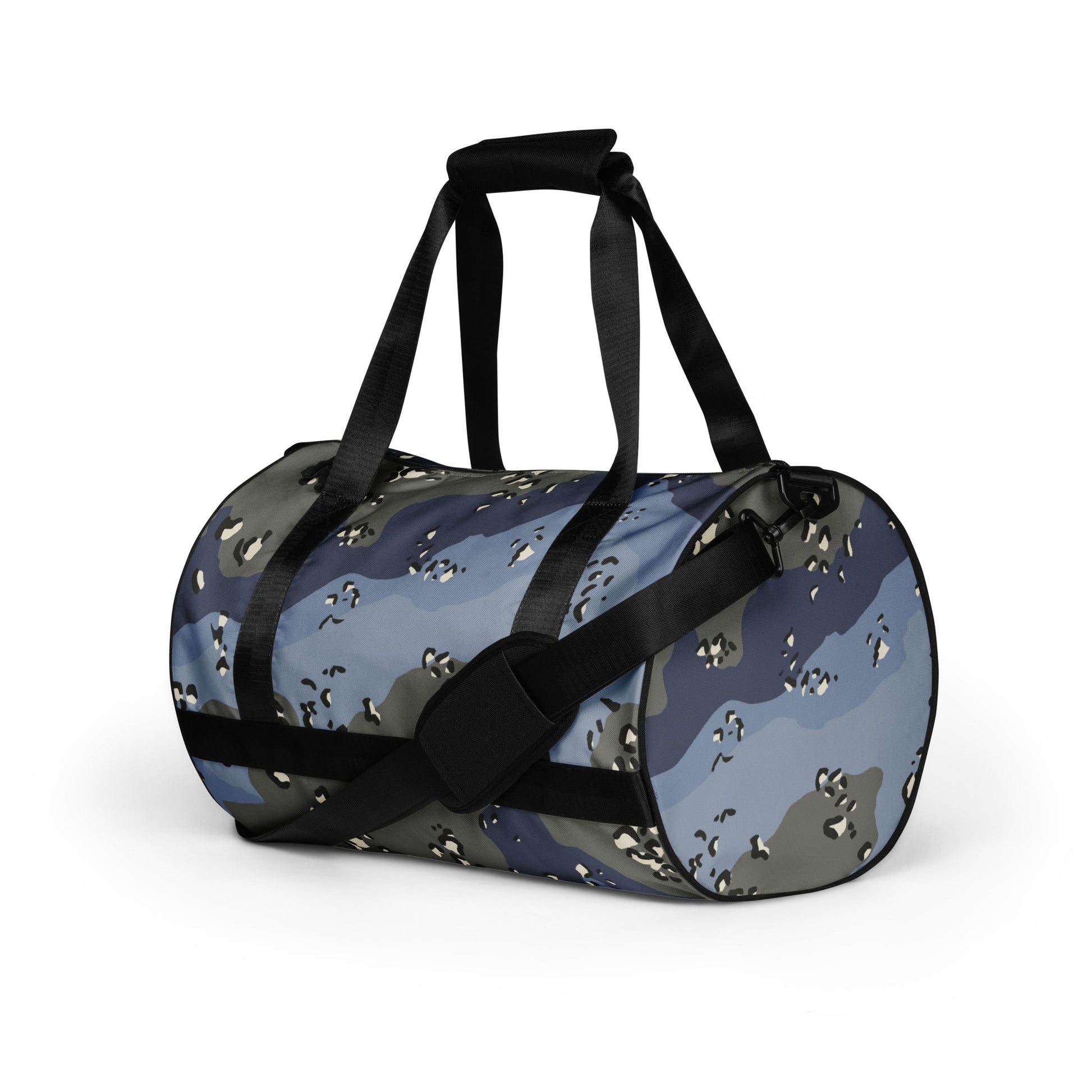 Saudi Arabian Chocolate Chip Desert Urban Blue CAMO Gym Bag