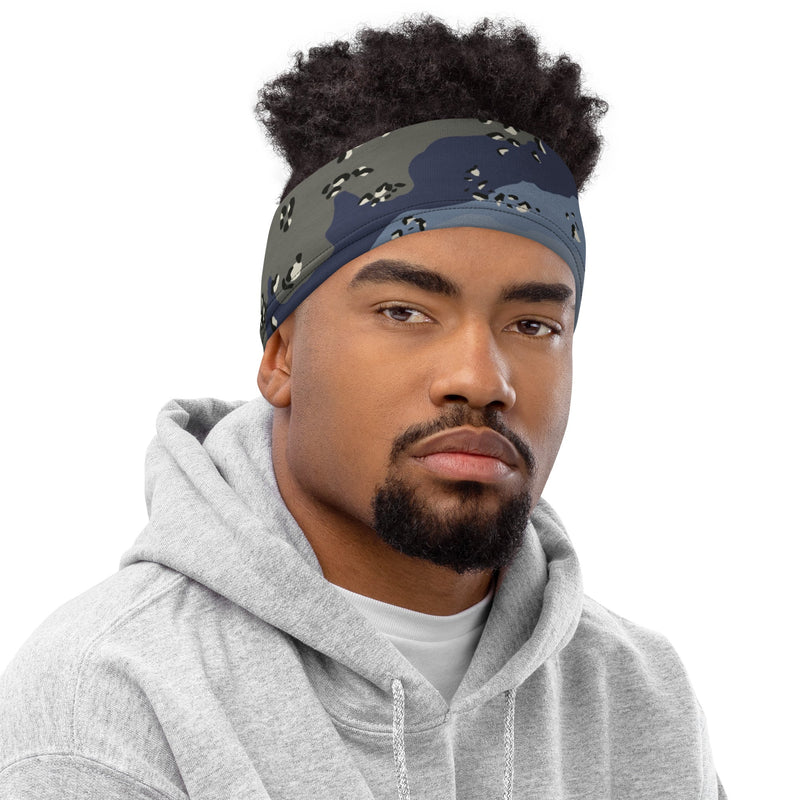 Chocolate Chip Saudi Urban Blue CAMO Neck Gaiter - Head
