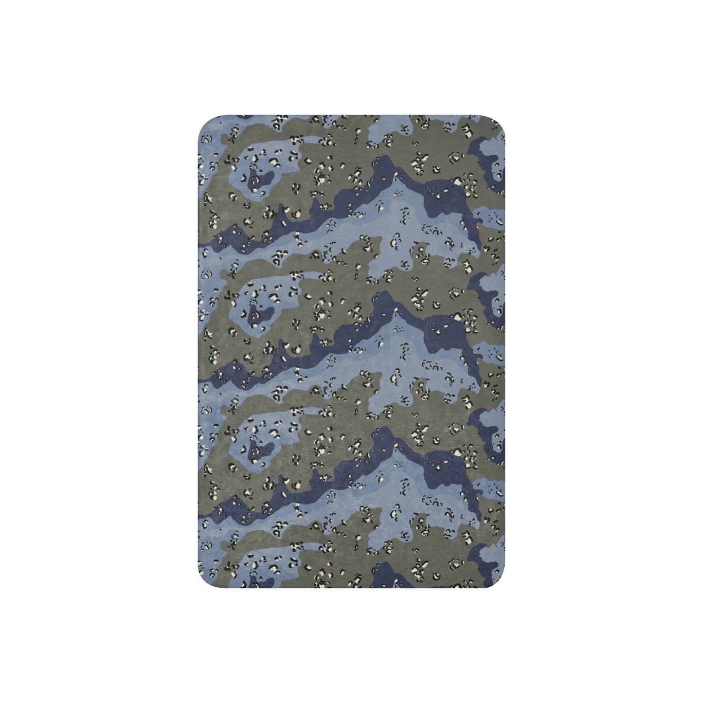 Saudi Chocolate Chip Desert Urban Blue CAMO Sherpa blanket - Blankets