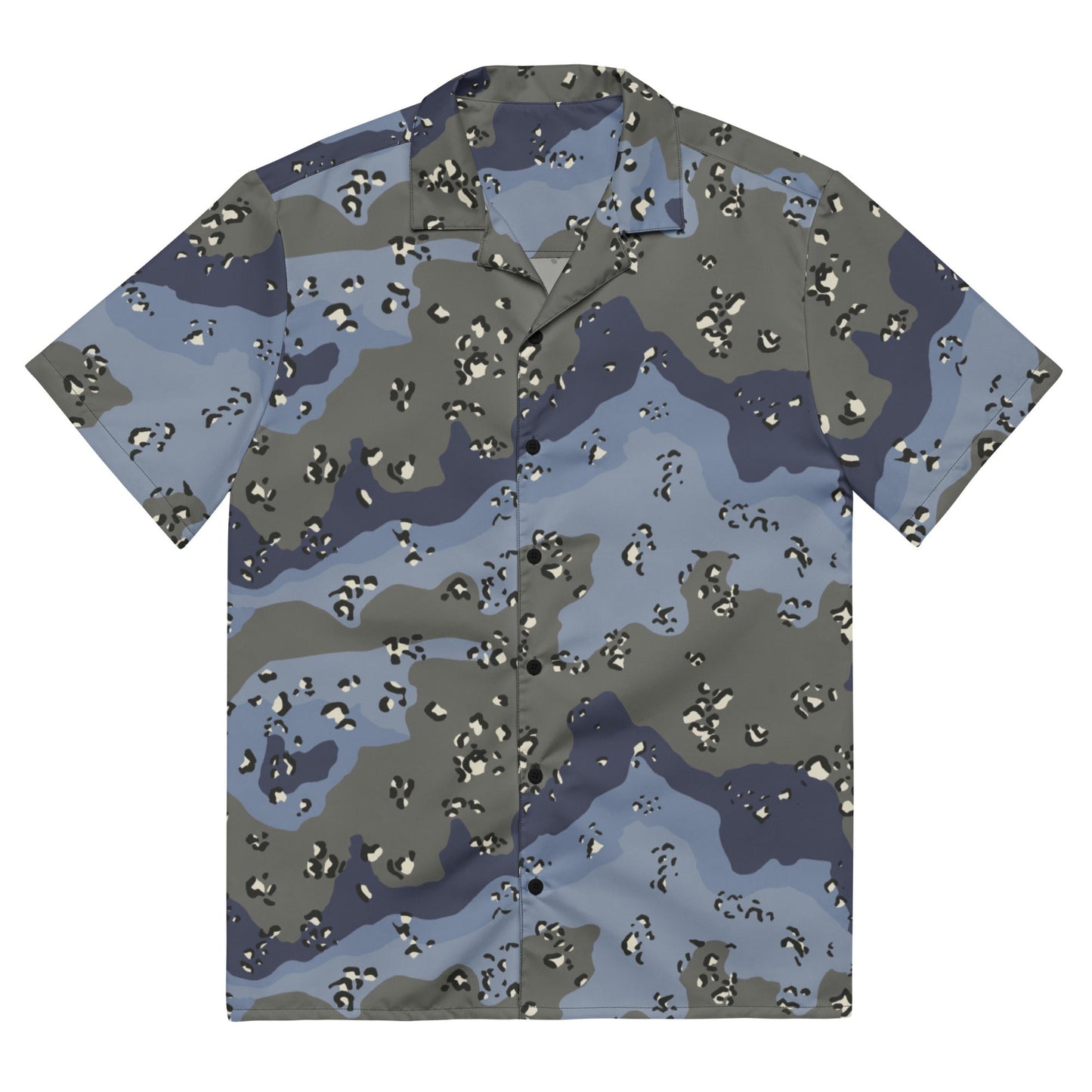Saudi Chocolate Chip Desert Urban Blue CAMO Unisex button shirt - 2XS - Button Shirts