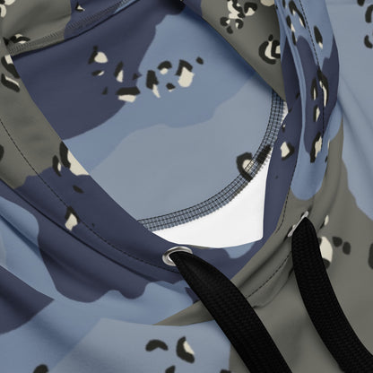 Saudi Chocolate Chip Desert Urban Blue CAMO Unisex Hoodie - Hoodies