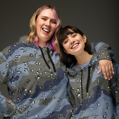 Saudi Chocolate Chip Desert Urban Blue CAMO Unisex Hoodie - Hoodies