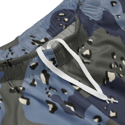 Saudi Chocolate Chip Desert Urban Blue CAMO Unisex mesh shorts - Mesh Shorts