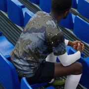 Chocolate Chip Saudi Urban Blue CAMO Unisex Sports Jersey