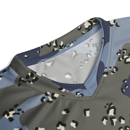 Saudi Chocolate Chip Desert Urban Blue CAMO unisex sports jersey - Sports Jerseys