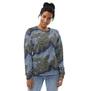 Chocolate Chip Saudi Urban Blue CAMO Unisex Sweatshirt
