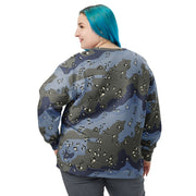 Chocolate Chip Saudi Urban Blue CAMO Unisex Sweatshirt
