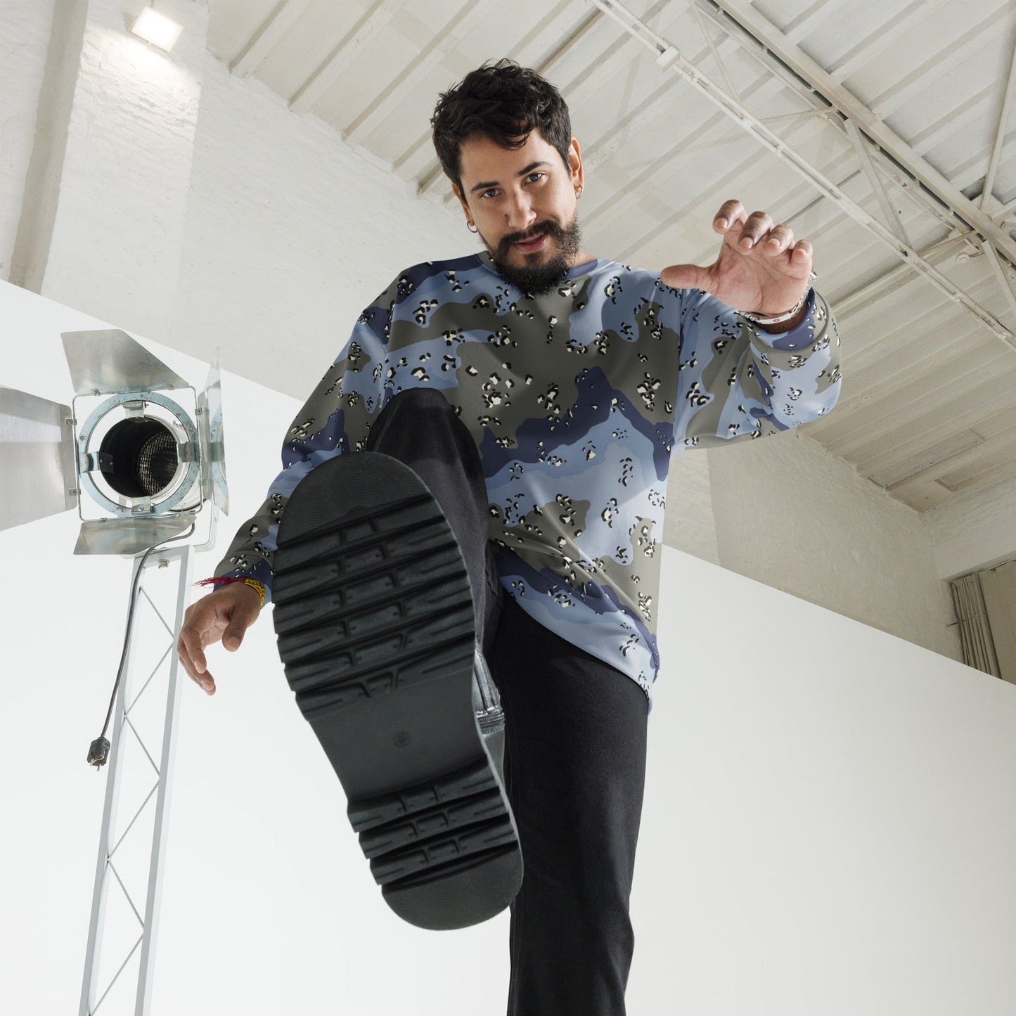 Saudi Chocolate Chip Desert Urban Blue CAMO Unisex Sweatshirt - Sweatshirts