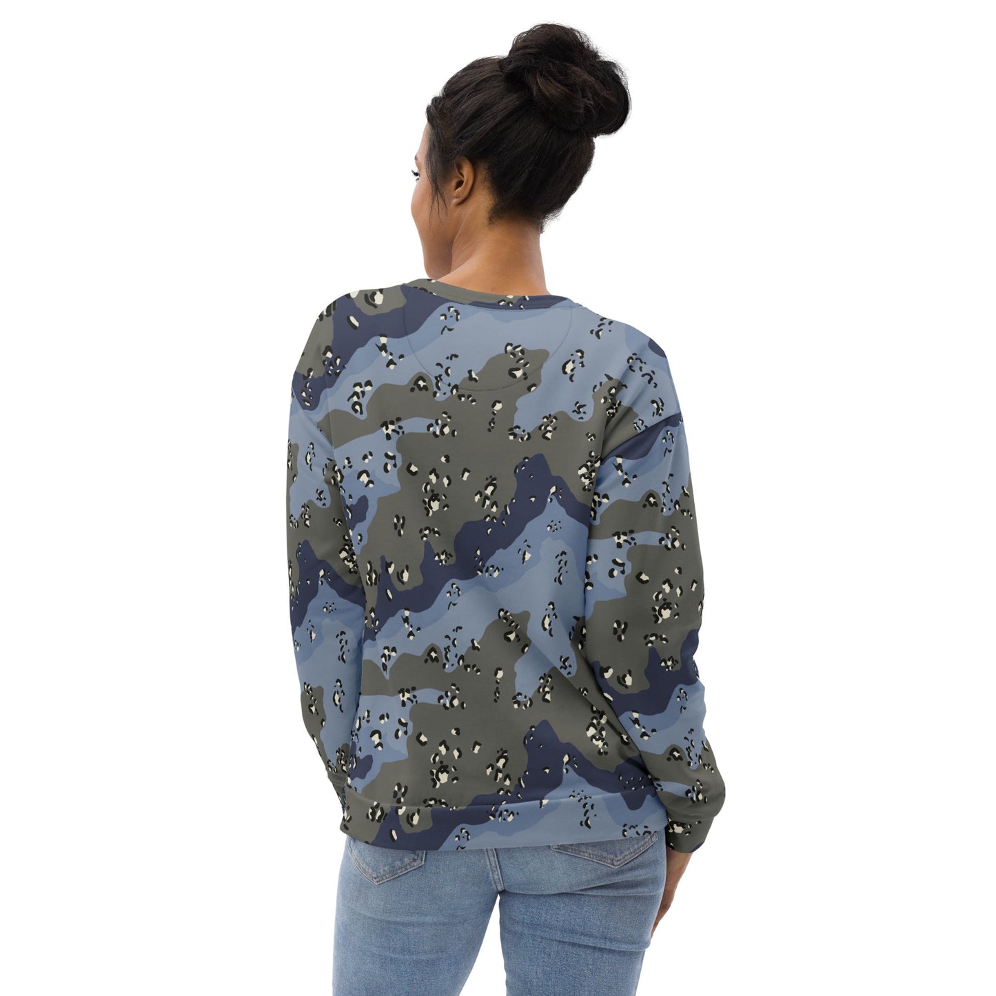 Saudi Chocolate Chip Desert Urban Blue CAMO Unisex Sweatshirt - Sweatshirts
