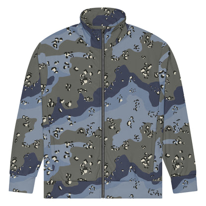 Saudi Arabian Chocolate Chip Desert Urban Blue CAMO Unisex Track Jacket