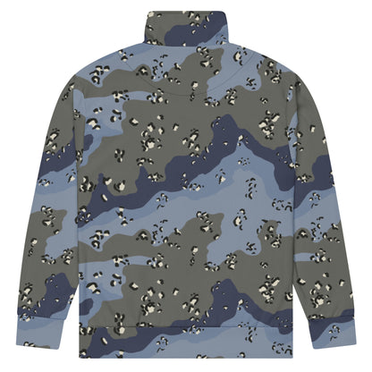 Saudi Arabian Chocolate Chip Desert Urban Blue CAMO Unisex Track Jacket