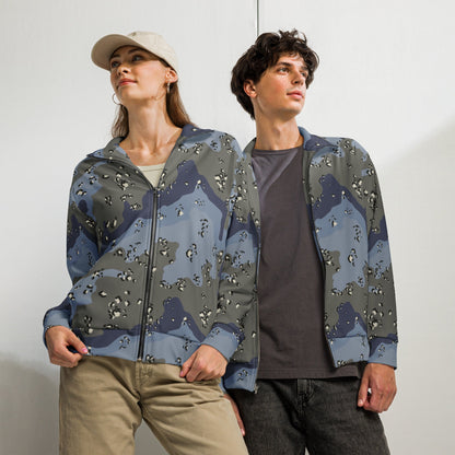 Saudi Arabian Chocolate Chip Desert Urban Blue CAMO Unisex Track Jacket - 2XS