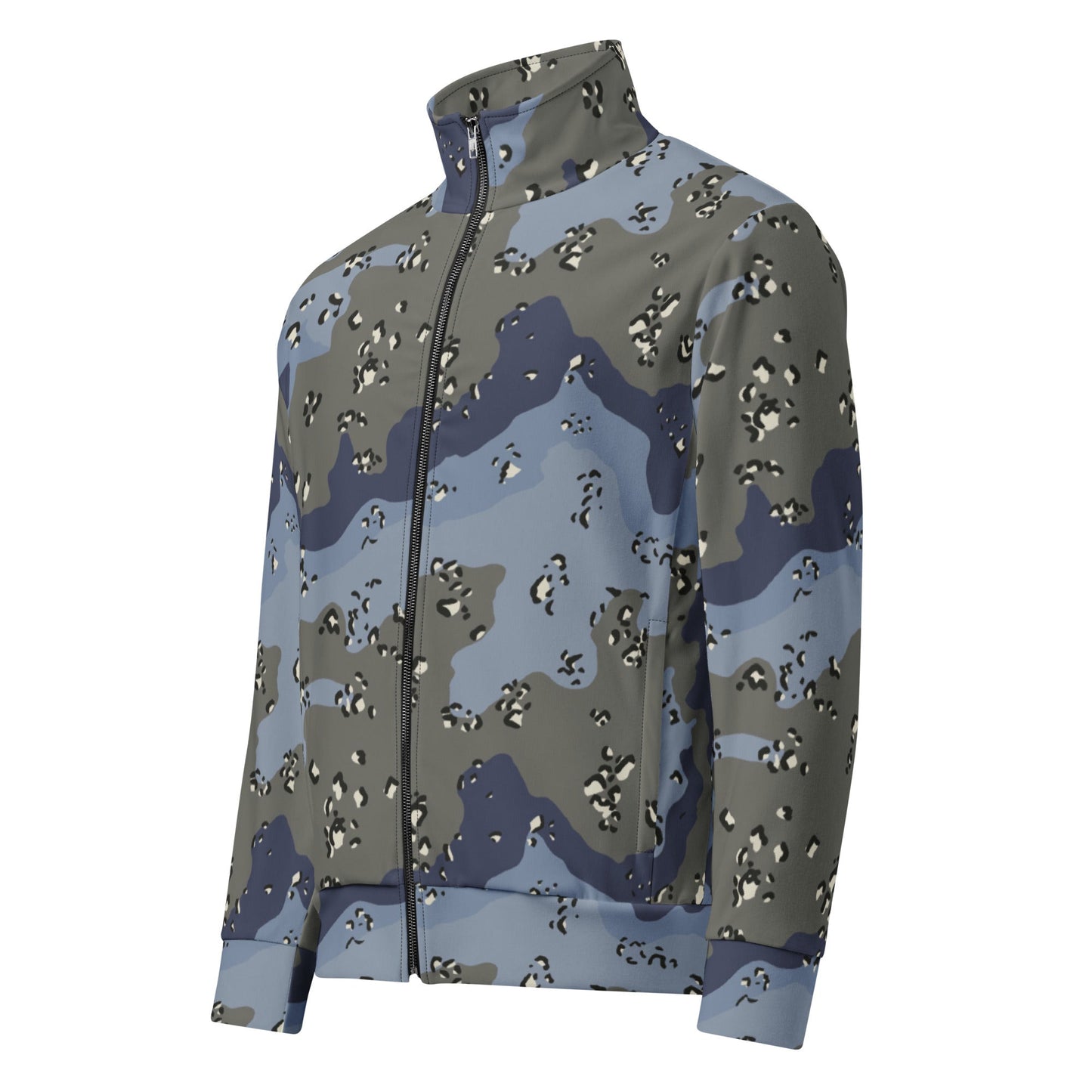 Saudi Arabian Chocolate Chip Desert Urban Blue CAMO Unisex Track Jacket